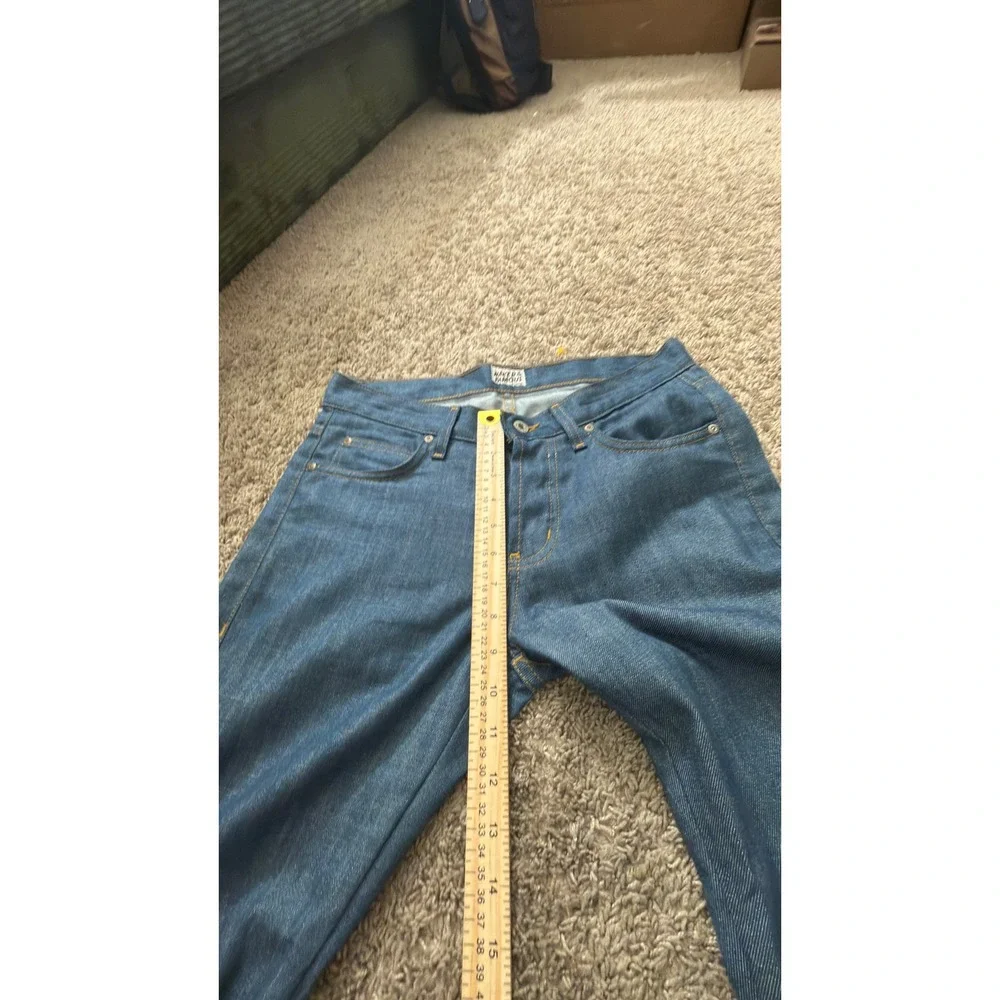 Naked & Famous SkinnyGuy Mid Blue Organic Denim Jeans Mens 31x35 Selvedge kk07
